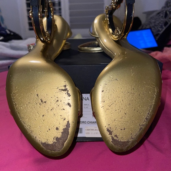 Women's D&G Sculpted High Heel Sandals WORN ONCE !! - Picture 14 of 16